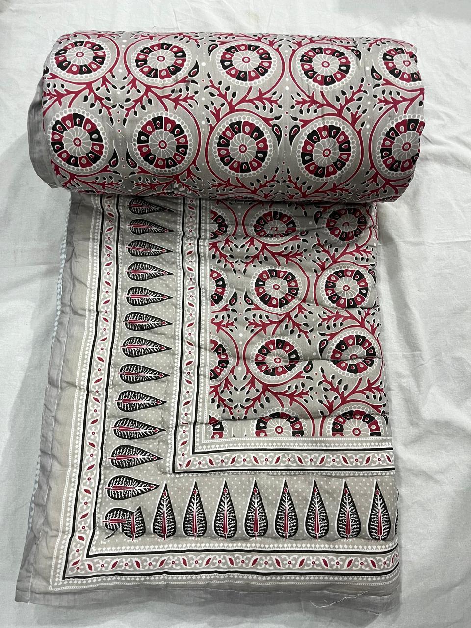 Block Printed Jaipuri Quilts for Winter