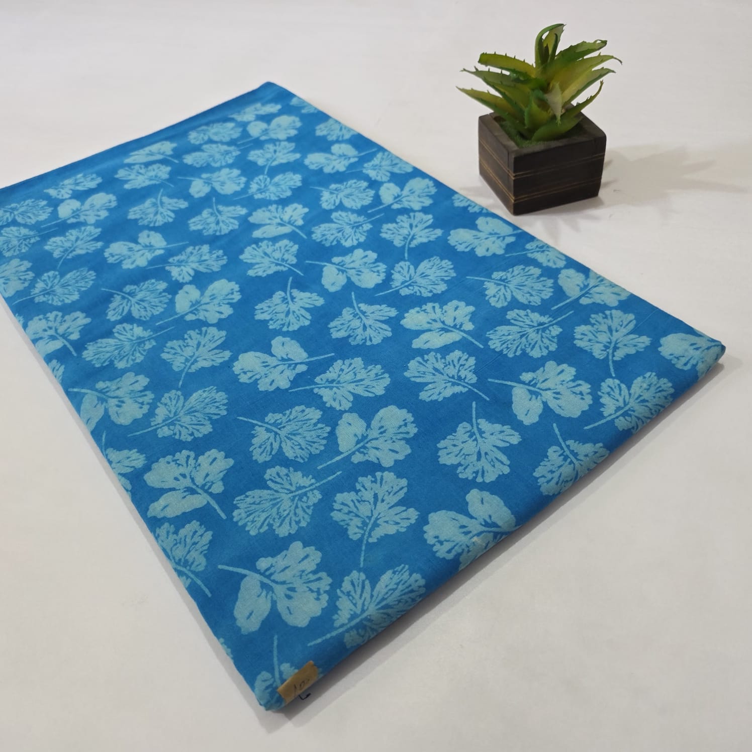 Dabu Floral Hand Block Printed Cotton Fabric Online