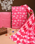 Hand Block Printed Pure Cotton Suit Set with Dupatta