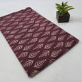 Leaf Dabu Cotton Hand Block Print Fabric Dress Material