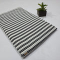 Stripe Hand Block Print Cotton Dabu Fabric